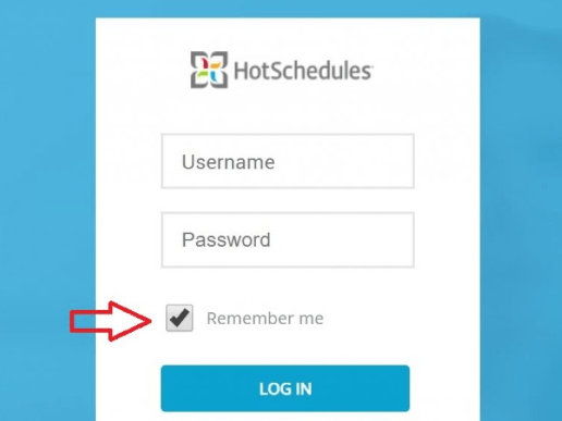 log in hot schedules
