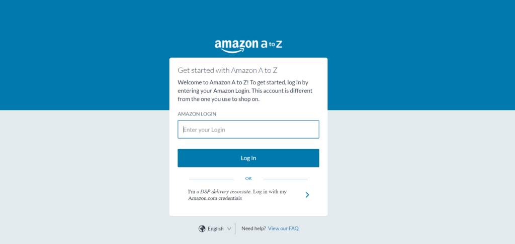 What Is My Amazon Login For A To Z