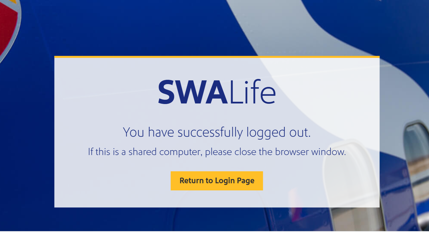 Swalife Login Page