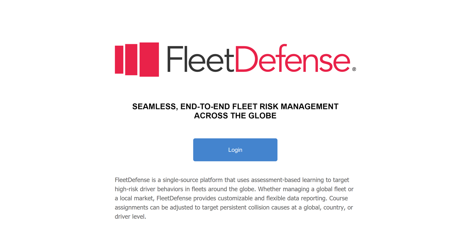 Fleet Defense Login