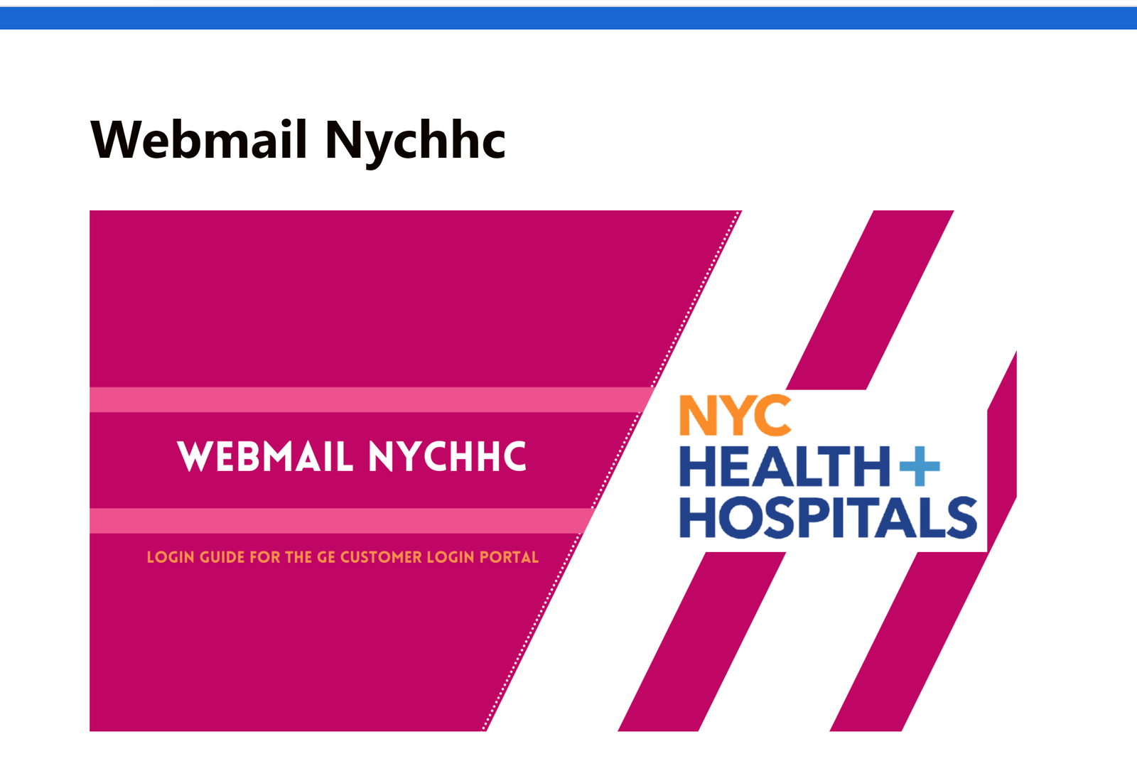 Webmail Outlook Login NYCHHC