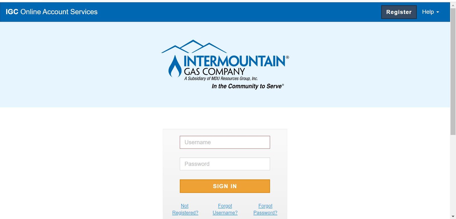 Intermountain Gas Login