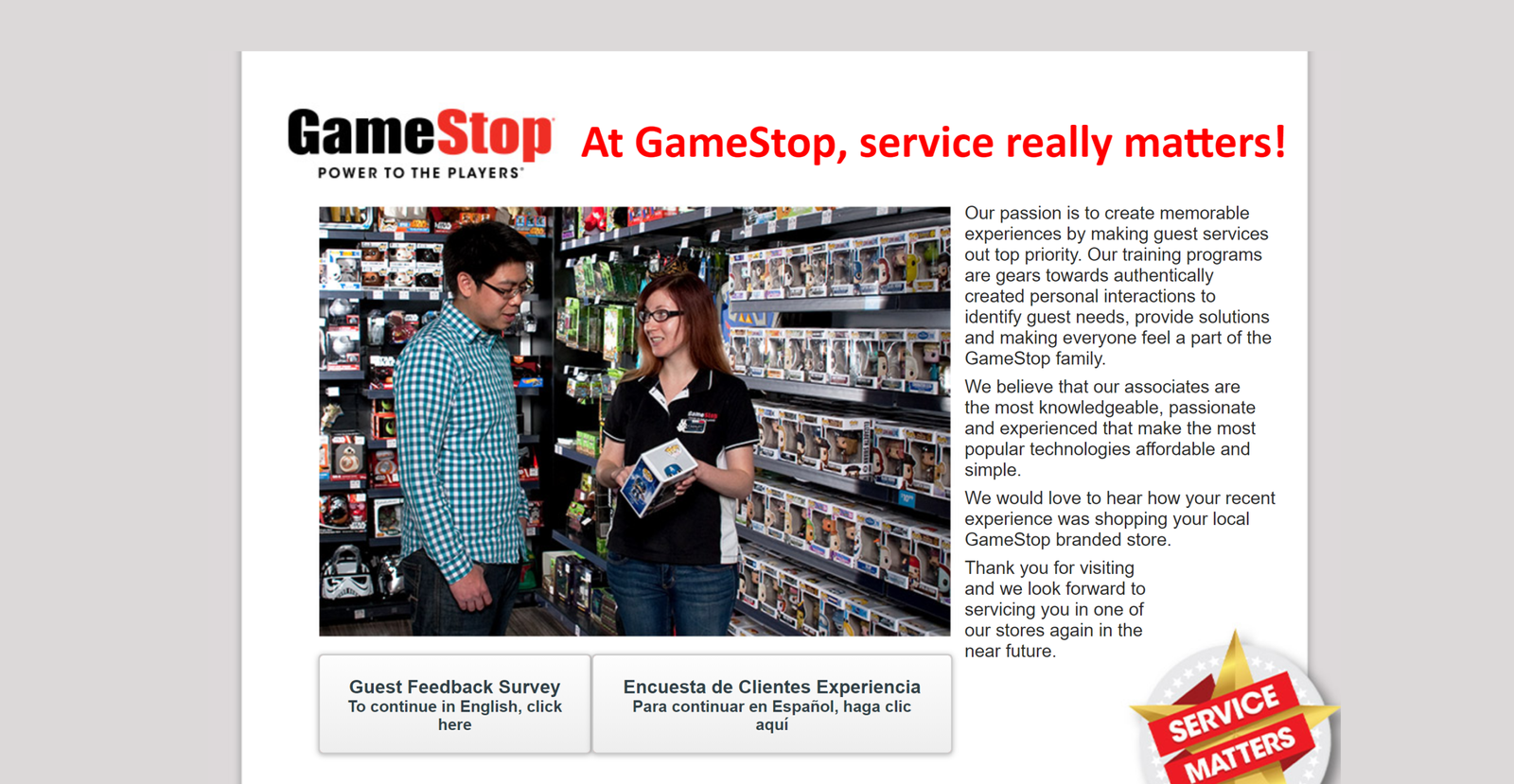 Join Tell GameStop Customer Satisfaction Survey