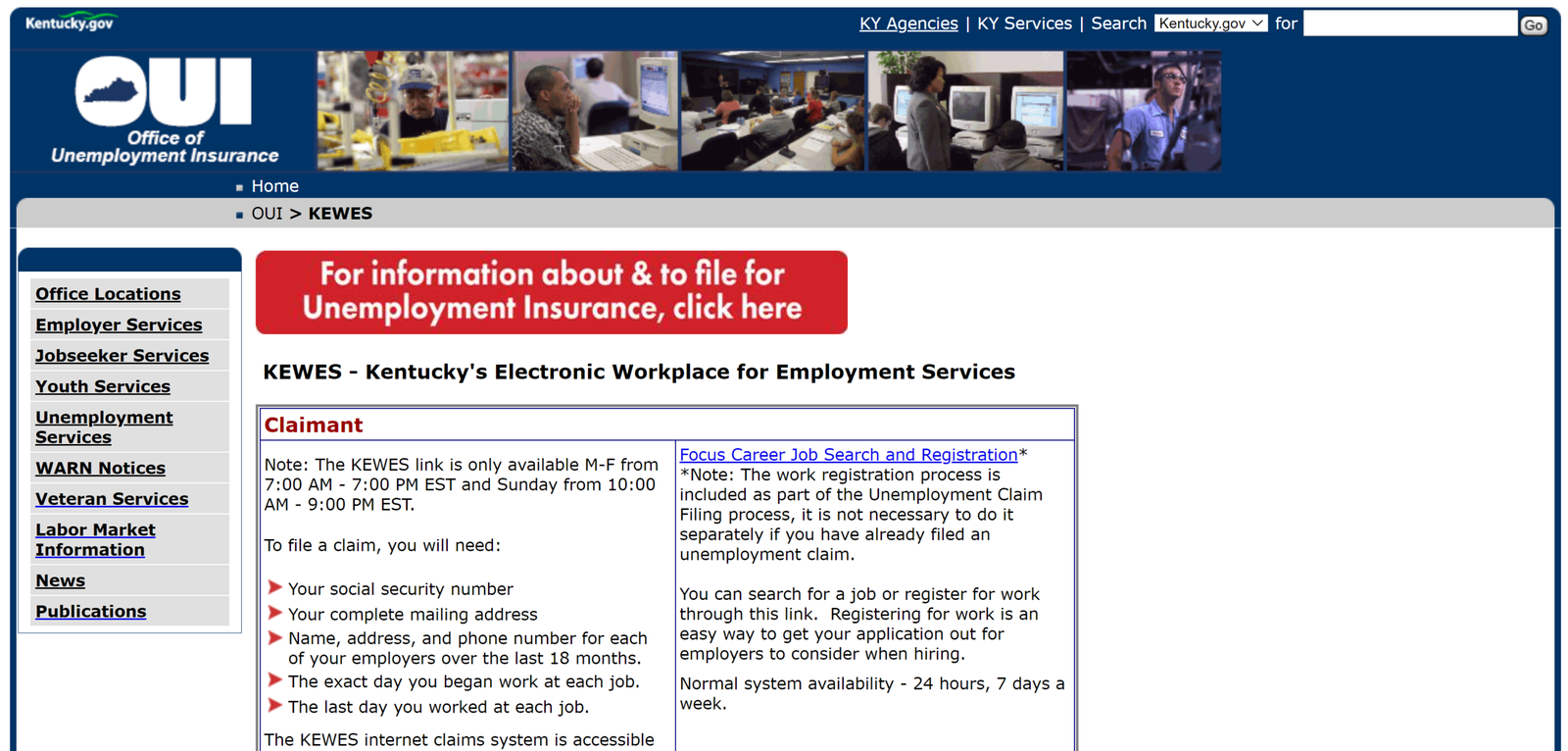 File Kentucky’s Unemployment Benefit Claim Online