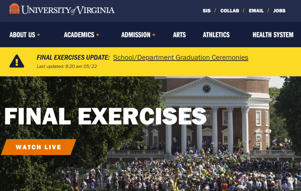 University of Virginia Transfer Acceptance