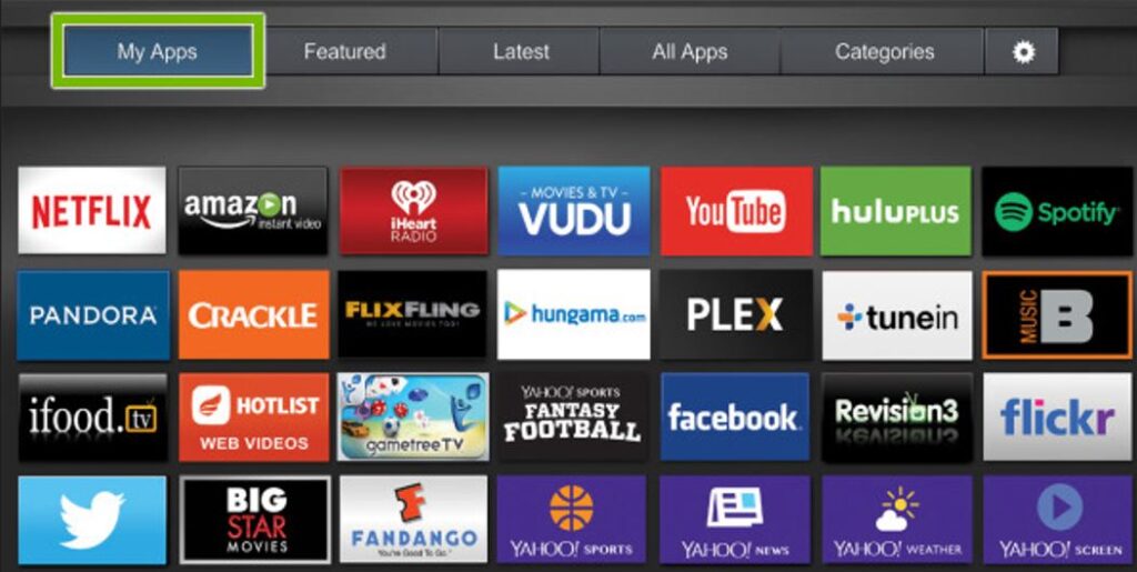 add apps to Vizio Smart TV